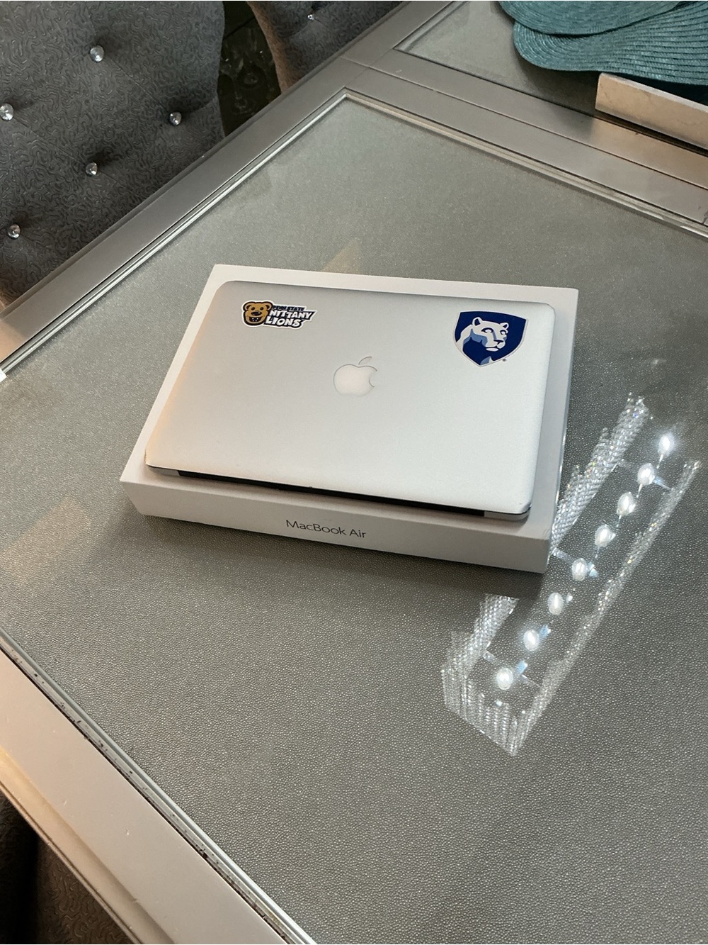 Apple MacBook Air Silver with Decorative Stickers